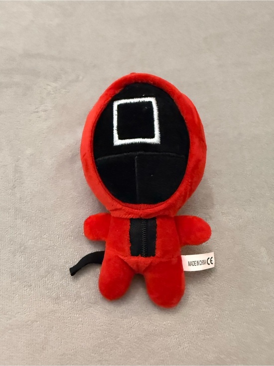 Other - Squid Game Red Guard Plush Keychain Doll Toy Red Hooded Figure Netflix Series